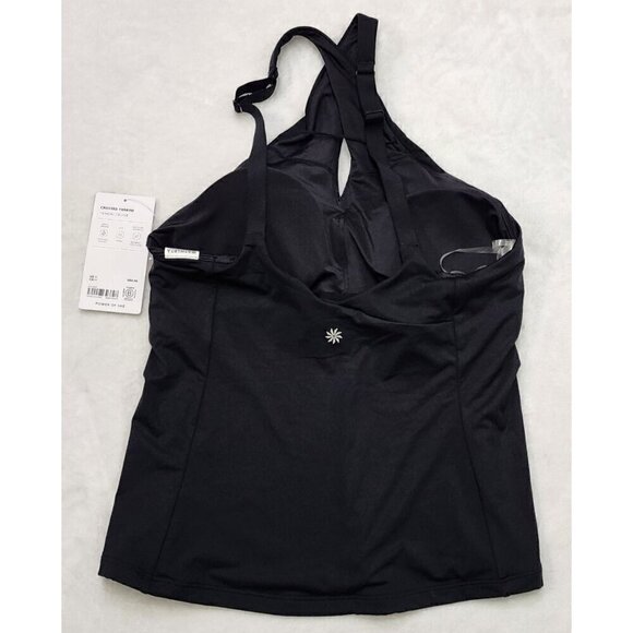 NWT Athleta Crossed Tankini in Black Medium - Picture 4 of 7